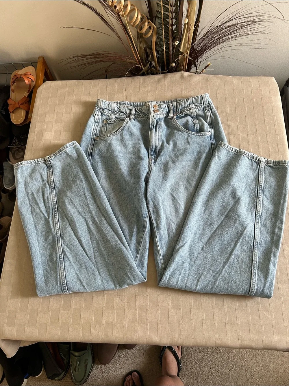 Free People We The Free Aster High Rise Straight Leg Jean